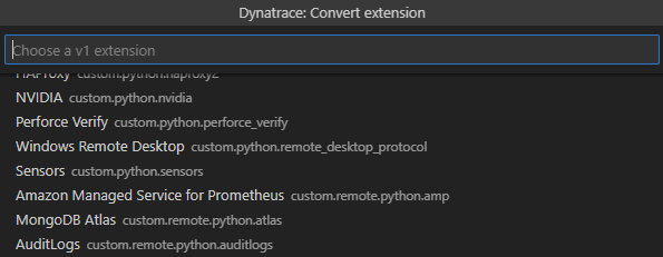 Import from dynatrace